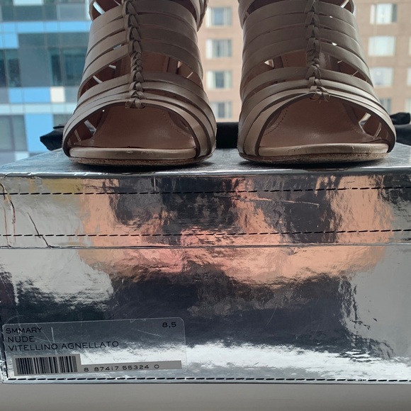 Sigerson Morrison - Nude - Strappy/Gladiator Heeled Sandals - Picture 3 of 9